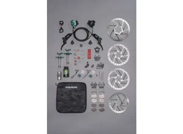 Sram Maven Ultimate Stealth Teal Splatter Expert Kit sada kotoučových brzd