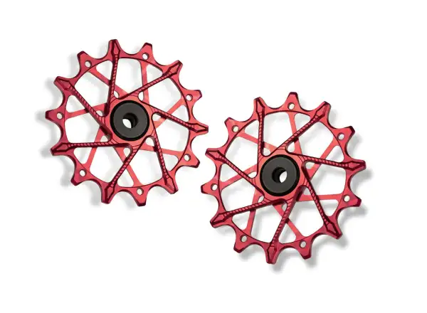 Garbaruk kladky přehazovačky pro Shimano 12 spd.  14 +14T Red