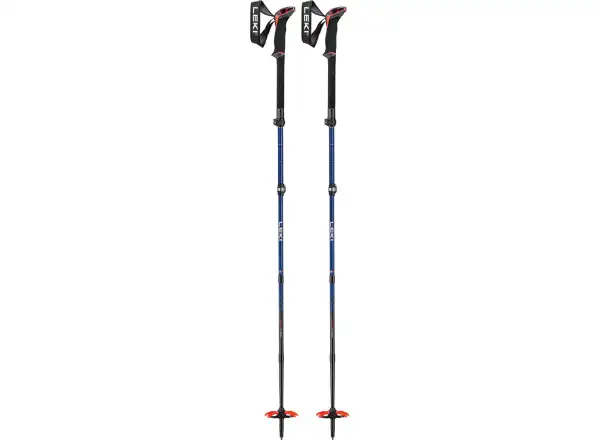 Leki Sherpa FX Carbon trekové hole Midnight blue/Dark blue/Bright red vel. 110 - 130 cm