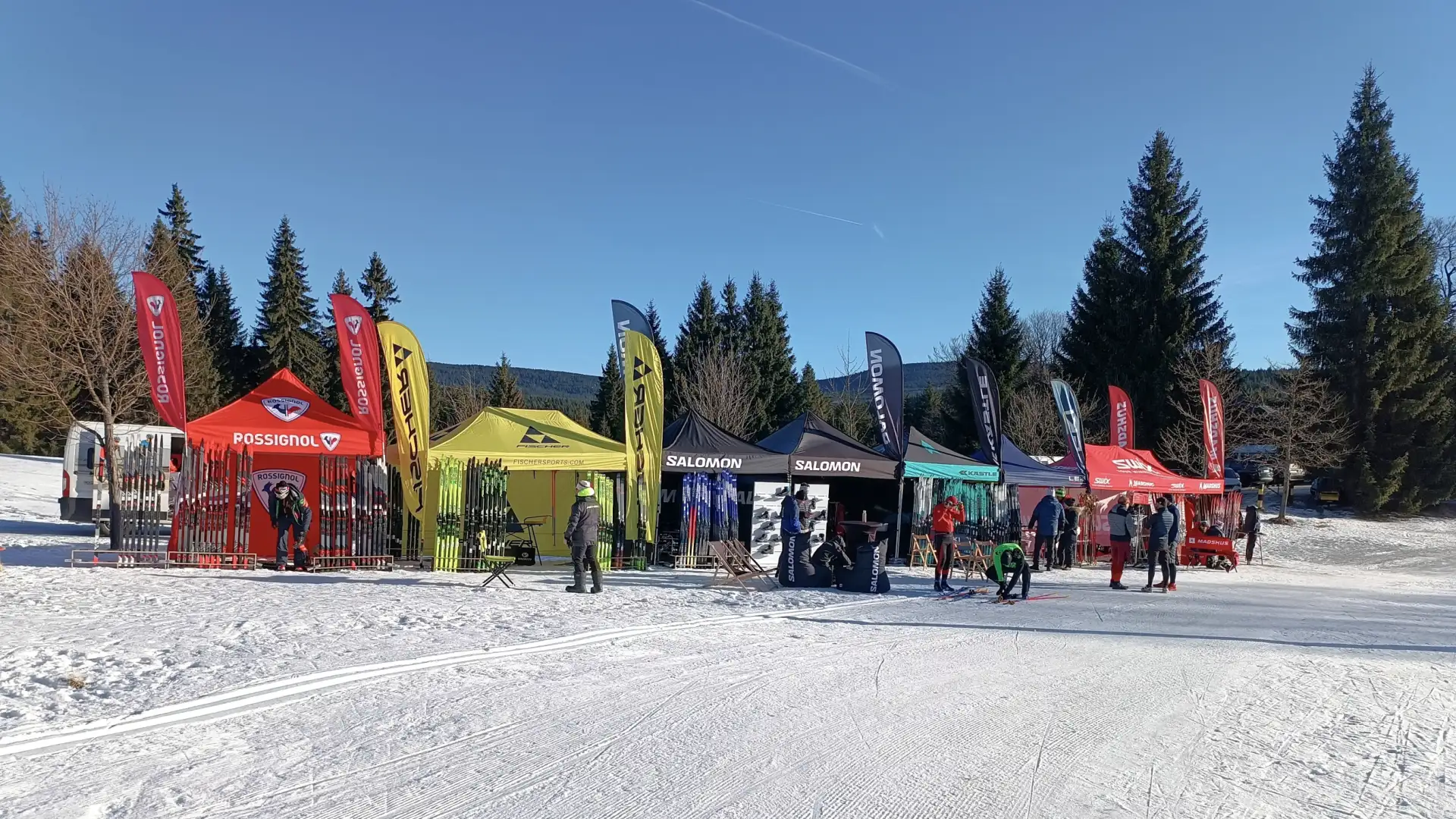 Testování běžeckých lyží Bedřichov 2024